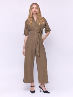 Cover Story - Olive Long Jumpsuit (Set of 2)