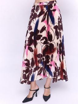 Cover Story - Printed Satin Maxi Skirt
