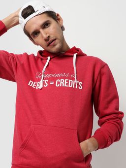 Campus Sutra - Printed Full Sleeve Hooded Sweatshirt