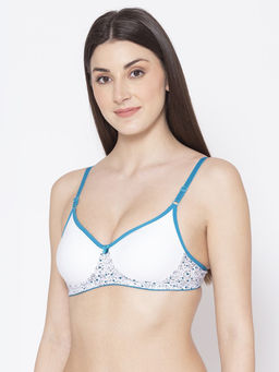 Groversons Paris Beauty - Women Full Coverage Everyday T-Shirt Bra - White