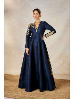 Masaba - The Neel Tara Embroidered V Neck Dress