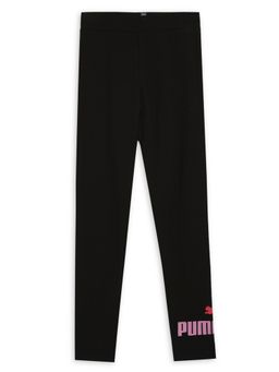 Puma - Essentials Logo G Girls Black Tights
