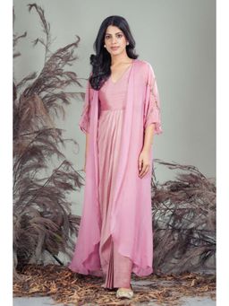RIRASA - Swar Pink Dress With Cape