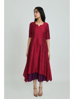 OMAANA - Ruby Luxe Handkerchief Maxi Dress
