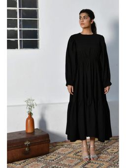 OMAANA - Black Noise Summer Maxi Dress