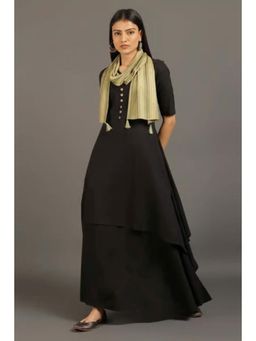 OMAANA - Black Happy Days Double Layered Maxi Dress