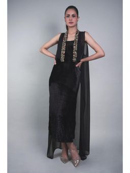 Rukinder Kumar - Metal Cape with Maxi Dress