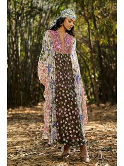 Verb - Black Karissa Embroidered Kaftan Dress