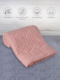 Mi Arcus - Solid Premium Ultra-Soft Cool Knitted Blanket for 1-3 Y, 120x90 CM - Pink