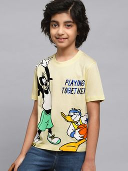 Kidsville - Kids Boys Mickey & Friends Na Printed T-Shirt