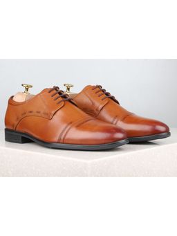 ATESBER - Textured Tan Formal Shoes