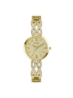 Guess - Be jewelled Women Gold Dial Analog Watch - GW0868L2 (M)
