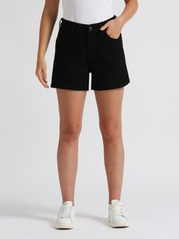 Pepe Jeans - Black High Waist Denim Shorts