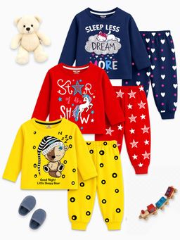 Kuchipoo - Multi-Color Printed T-Shirts and Joggers