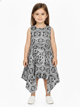 Creative Kids - Grey Printed Dress