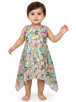 Creative Kids - Green Printed Dress