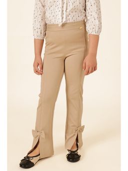 One Friday - Brown Solid Jeggings