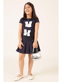 One Friday - Navy Blue Solid Dress