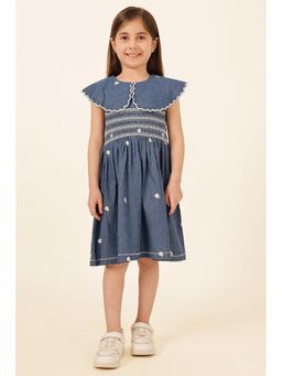 One Friday - Blue Textured Dress