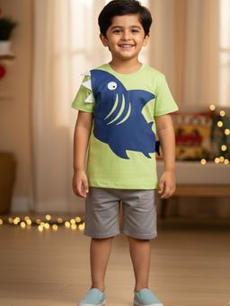 Desi Soota - Green Printed T-Shirt