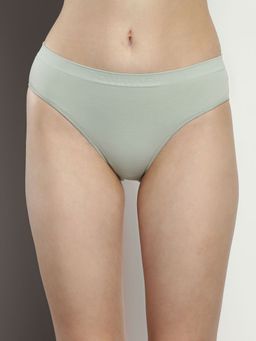 Calvin Klein - Green Solid Mid Rise Panty