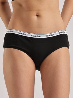 Calvin Klein - Black Solid Low Rise Hipster