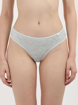 Calvin Klein - Blue Self Design Mid Rise Panty