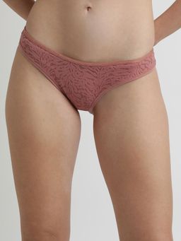 Calvin Klein - Self Design Brown Mid Rise Bikini-Brief