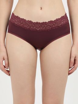Calvin Klein - Self Design Maroon Mid Rise Hipster