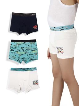 TRESNOVA - Boys Multi-Color Cotton Trunks (Pack of 3)
