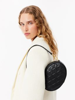 Lacoste - Black Maheki Oval Embossed Leather Purse