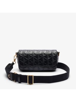 Lacoste - Black Maheki Monogram Shoulder Bag