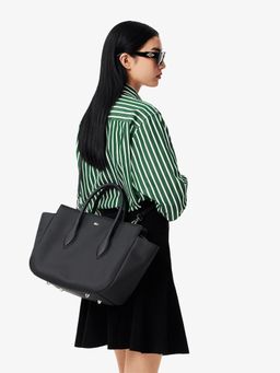 Lacoste - Black Medium Daily City Handbag with Detachable Strap