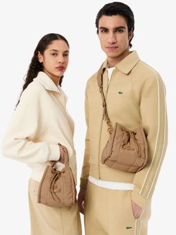 Lacoste - Beige Small Nylia Quilted Bucket Bag