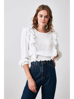 Trendyol - Ecru Gipeli Blouse