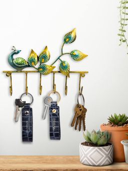 Sassora - Premium Leather Keychains - Navy Blue