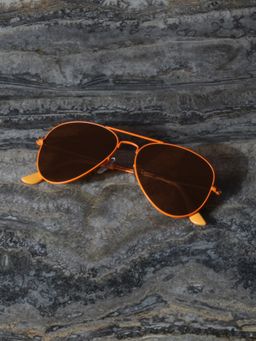TED SMITH - Unisex Pilot Polarised Brown Sunglass-Cockpit_C6