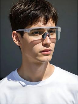 TED SMITH - Unisex Wrap Regular Lens Clear Sunglass-Link_C2