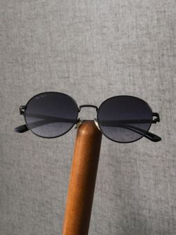 TED SMITH - Unisex Round Uv Protection Purple Sunglass-Rawn_C2