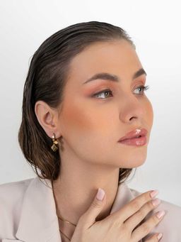 ZAISHA - 18K Gold Plated Classy Clover Drop Earrings