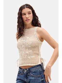 BDG by Urban Outfitters - Crochet Vest Top - Cream