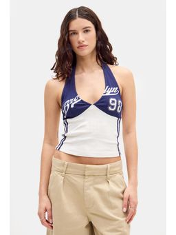 BDG by Urban Outfitters - Brooklyn 98 Halter Top - Navy Blue