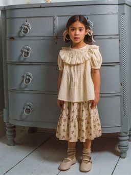 EARLY SUNDAY - Beige Solid Relaxed Top