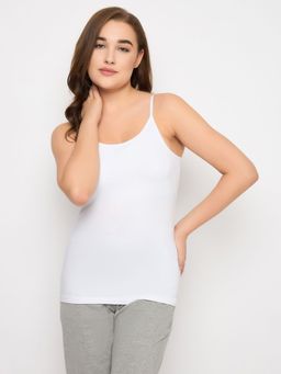 Clovia - Women White Solid Camisole