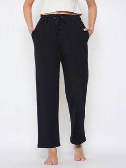 Clovia - Women Black Solid Pyjama
