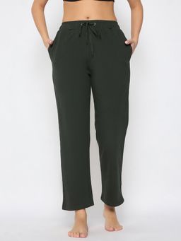 Clovia - Women Green Solid Pyjama