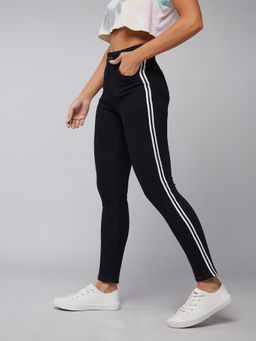 DOLCE CRUDO - Women Black Slim Fit Skinny Mid Rise Stretchable Jeans