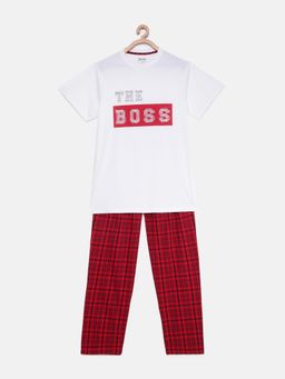 mackly - Men's The Boss Nightsuit - Red