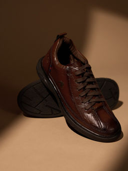 BUCKAROO - Men Brown Brenno Vegan Leather Sneakers