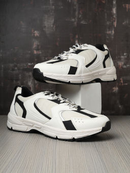 Yoho - Men White Sos 103 Low Top Sneakers